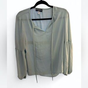 Karl Lagerfeld Women's Light Green Blouse
